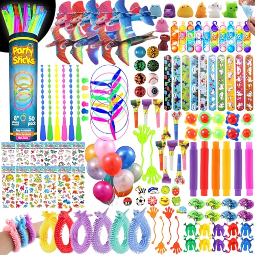 WAORZMK 230Pcs Party Bag Fillers Unisex with Glow Sticks, Balloons, Gliders, Pop Tubes, Assortment Toys Classroom Prizes Rewards Goodie Loot Bag Fillers for Girls Boys Birthday Party Gift Favors WAORZMK 230Pcs Party Bag Fillers Unisex with Glow Sticks, Balloons, Gliders, Pop Tubes, Assortment Toys Classroom Prizes Rewards Goodie Loot Bag Fillers for Girls Boys Birthday Party Gift Favors von WAORZMK