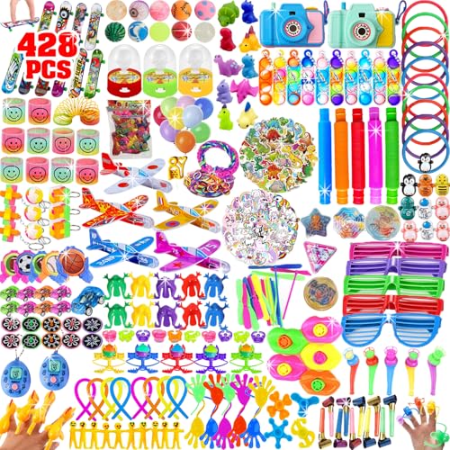 WAORZMK 428Pcs Party Favors Fillers for Kids, Pinata Toys Birthday Gift Bags, Classroom Rewards Lucky Dip Prizes for Boys Girls von WAORZMK