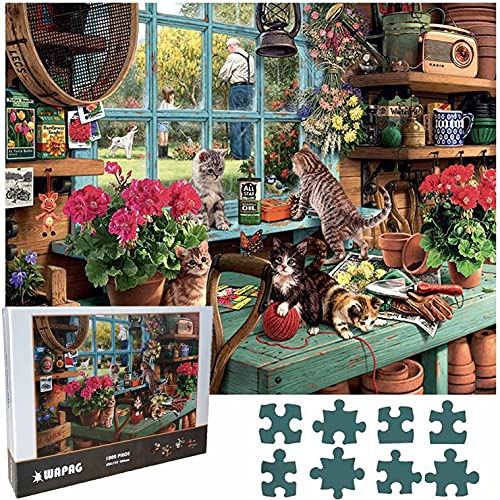 Puzzle 1000 Teile, Holz-Puzzle Erwachsene, 75X50 cm Jigsaw Puzzles für Familienspiel Dekompression von WAPAG