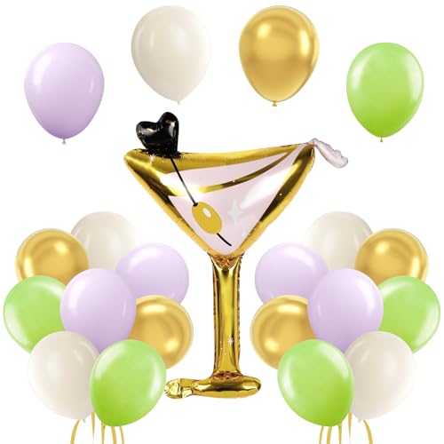 Green Sand White Balloon Decorations von WARRENSON