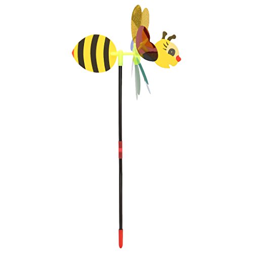 WASTEBIN 3D Pailletten Biene Windmühle Spinner Garten Hof Dekoration Kinder Spielzeug WASTEBIN 3D Pailletten Biene Windmühle Spinner Garten Hof Dekoration Kinder Spielzeug von WASTEBIN