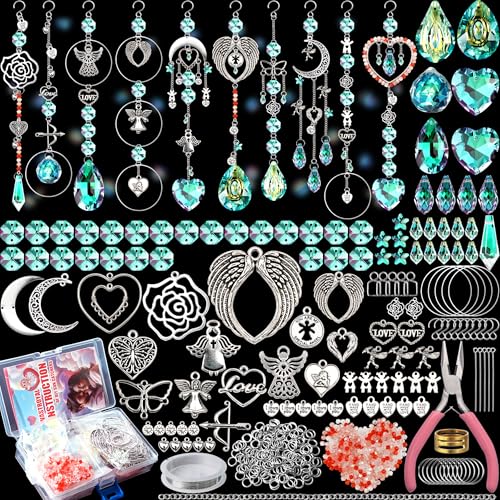 WASTROYAL 10 Sets DIY-Sonnenfänger-Kits, 500 Stück, Sonnenfänger, Bastelsets, Herz-Sonnenfänger, Ornamente, DIY-Sonnenfänger-Set für Erwachsene, Zuhause, Hochzeit, Garten, Dekoration, Gastgeschenke, WASTROYAL 10 Sets DIY-Sonnenfänger-Kits, 500 Stück, Sonnenfänger, Bastelsets, Herz-Sonnenfänger, Ornamente, DIY-Sonnenfänger-Set für Erwachsene, Zuhause, Hochzeit, Garten, Dekoration, Gastgeschenke, von WASTROYAL