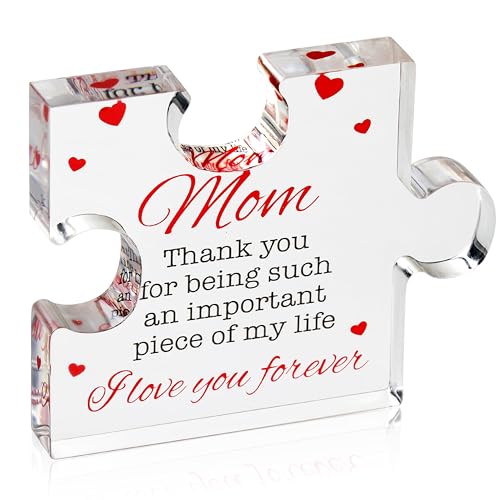 WATEFOER Muttertagsgeschenk für Mama - Graviertes Acryl Block Puzzle, Cooles Mama Geschenk, Herzerwärmendes Mama Geburtstag WATEFOER Muttertagsgeschenk für Mama - Graviertes Acryl Block Puzzle, Cooles Mama Geschenk, Herzerwärmendes Mama Geburtstag von WATEFOER