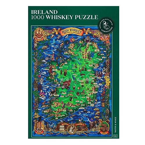 Whiskey-Puzzle Irland – spannendes und pädagogisches 1000-teiliges Puzzle für Erwachsene – einzigartige handgezeichnete Puzzlekarte der irischen Whiskey Whiskey-Puzzle Irland – spannendes und pädagogisches 1000-teiliges Puzzle für Erwachsene – einzigartige handgezeichnete Puzzlekarte der irischen Whiskey von WATER & WINES