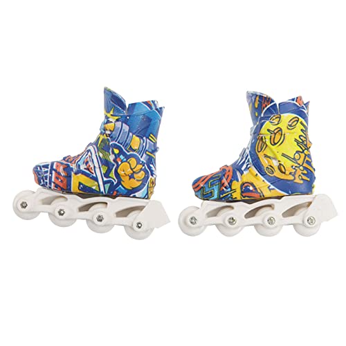 1 Paar Finger Skates Für Den Außenbereich Tragbarer Fingerboard Sneaker Finger Rollschuhe Spielzeug Für Kinder Und Teenager Fingerschuhe Rollschuhe Spielzeug Für Finger Fingerboard Sneaker von WATERBELINE