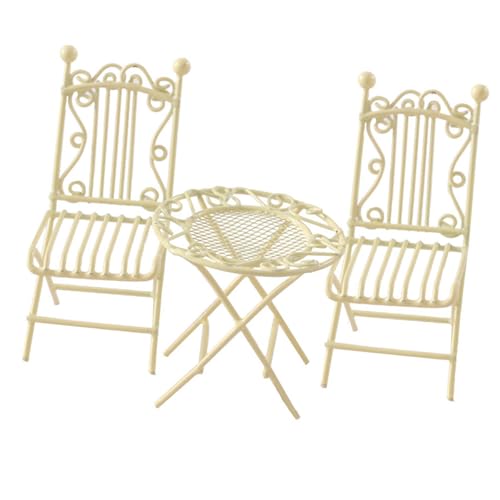 Handgefertigte Eisen Miniaturmöbel Set Side Table Und Stühle Für 1/12 Puppenhäuser Modell Garten Yardszene Display Requisiten Handgefertigte Eisen Miniaturmöbel Set Side Table Und Stühle Für 1/12 Puppenhäuser Modell Garten Yardszene Display Requisiten von WATERBELINE