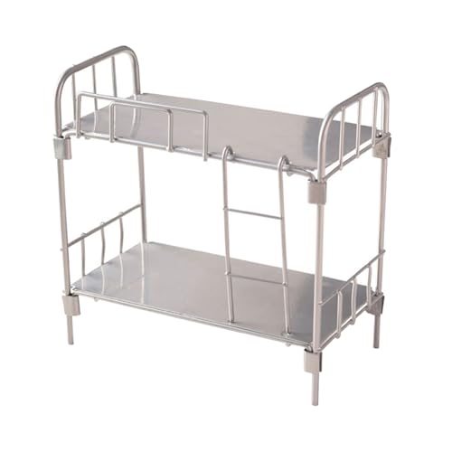 WATERBELINE 1/12 Skala Miniatur Etagenbett Mit Leiter Für Puppenhäuser Dekore von WATERBELINE