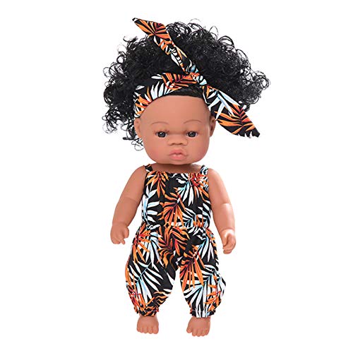 WATERBELINE 35 cm Realistisch Für Kleinkinder Mit Weichem Körper Afrikanisches Mädchenspielzeug Kleinkindpuppen Die Wie Echte Jungen Aussehen von WATERBELINE