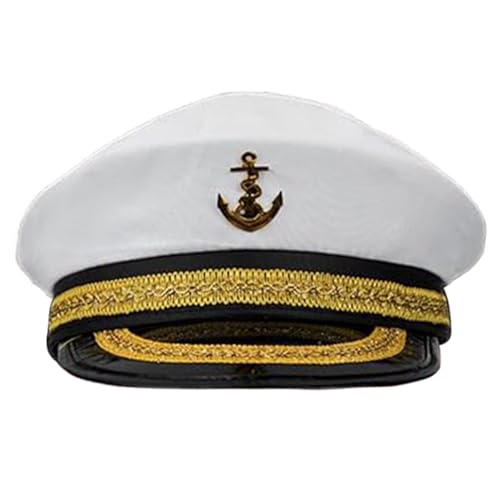 WATERBELINE Captain Hat Für Bühnen Halloween Kostüm Für Cosplay Für Sailors Party Kostüm Cosplay Dress Up Kostüm WATERBELINE Captain Hat Für Bühnen Halloween Kostüm Für Cosplay Für Sailors Party Kostüm Cosplay Dress Up Kostüm von WATERBELINE