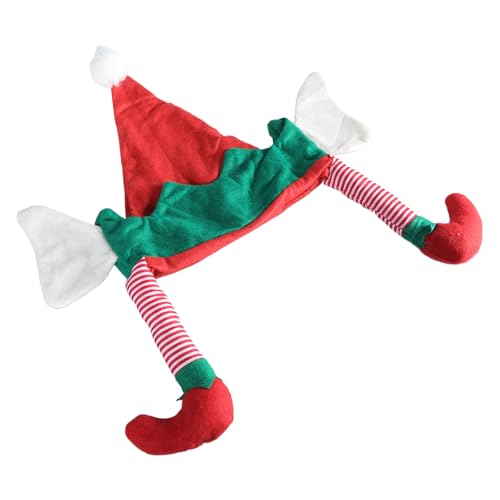WATERBELINE Hut, fröhlicher Elfenhut mit Ohren, Cosplay-Kappen, Hut, Weihnachts-Kopfbedeckung, Baggy-Mütze, Slouch-Mütze, schelmische Elfen WATERBELINE Hut, fröhlicher Elfenhut mit Ohren, Cosplay-Kappen, Hut, Weihnachts-Kopfbedeckung, Baggy-Mütze, Slouch-Mütze, schelmische Elfen von WATERBELINE