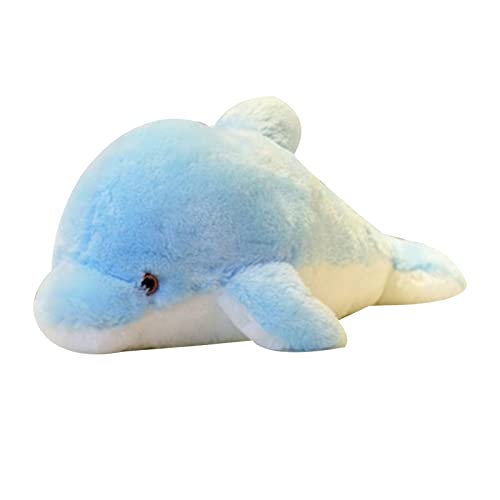 WATERBELINE Led Leuchtendes Plüsch Delfin Wurfkissen Stofftier Spielzeug Nachtlicht Für Delfin Wurfkissen von WATERBELINE