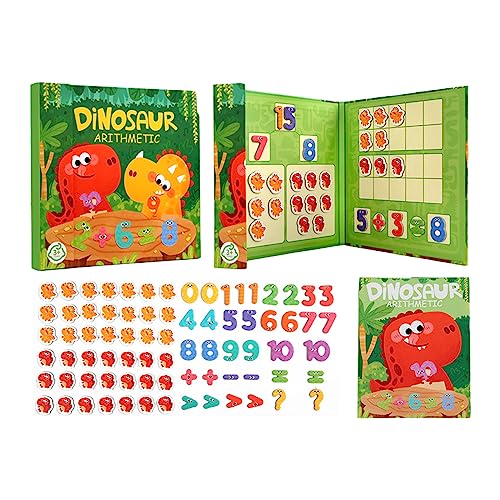 WATERBELINE Lernspielzeug Zahlenspielzeug Dinosaurier Für Kinder Mathe Spielzeug Pädagogisches Zählspielzeug Tischspielzeug Pädagogisches Zählspielzeug von WATERBELINE