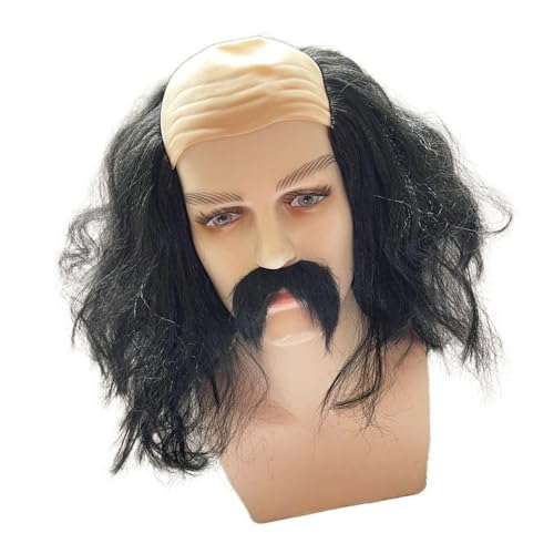 WATERBELINE Wigs Cosplay Kahle Haarige Kopfbedeckung Kahlen Mann Für Rollenspiele Kostümpartys Lustiger Anbieter Wigs Thema von WATERBELINE