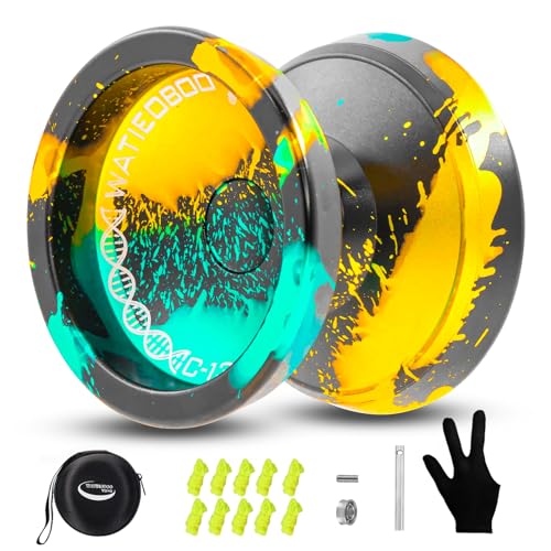 WATIEOBOO YOYO Responsive Yoyo Professional, C130 Fingerspin-Jo für Kinder, Erwachsene, Anfänger, Metall, Nicht reagierend, Yoyos für Erwachsene WATIEOBOO YOYO Responsive Yoyo Professional, C130 Fingerspin-Jo für Kinder, Erwachsene, Anfänger, Metall, Nicht reagierend, Yoyos für Erwachsene von WATIEOBOO