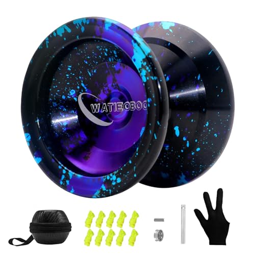 WATIEOBOO JoJo Kinder Yoyo Professional,Metall Yo-yo für Kinder Anfänger,yoyo Profi, Unresponsive Yoyos für Erwachsene Mittel-Fortgeschrittene Spieler mit U Typ KK Lager + Handschuh WATIEOBOO JoJo Kinder Yoyo Professional,Metall Yo-yo für Kinder Anfänger,yoyo Profi, Unresponsive Yoyos für Erwachsene Mittel-Fortgeschrittene Spieler mit U Typ KK Lager + Handschuh von WATIEOBOO