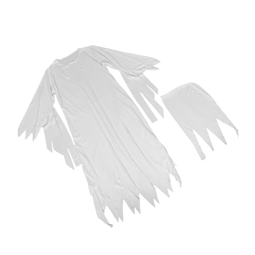 WATIIFUFU 1 Satz Weißes Gespenster Outfit für Erwachsene Gruseliges Cosplay Kostüm für Rollenspiele Bühnenaufführungen von WATIIFUFU