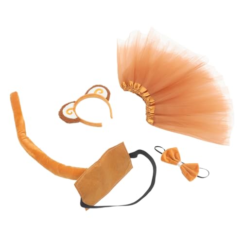 WATIIFUFU 1 Set Affenohren Kopfschmuck Affen Halloween Kostüm Affen Cosplay Affenschwanz Kostümzubehör Affenkostüm Für Kinder Tier Tutu Rock Affenkostüm Kinder Tierkostüm WATIIFUFU 1 Set Affenohren Kopfschmuck Affen Halloween Kostüm Affen Cosplay Affenschwanz Kostümzubehör Affenkostüm Für Kinder Tier Tutu Rock Affenkostüm Kinder Tierkostüm von WATIIFUFU