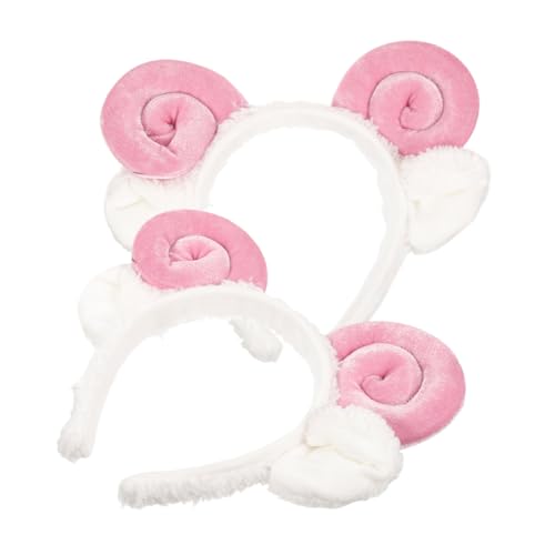 WATIIFUFU 2 Stück Krallen Stirnband Mit Schafsohren, Süßes Haarband, Halloween Kopfschmuck, Lustiges Haarband, Schafsohren Requisite, DIY Kopfschmuck Requisiten, Entzückendes Schafhorn WATIIFUFU 2 Stück Krallen Stirnband Mit Schafsohren, Süßes Haarband, Halloween Kopfschmuck, Lustiges Haarband, Schafsohren Requisite, DIY Kopfschmuck Requisiten, Entzückendes Schafhorn von WATIIFUFU