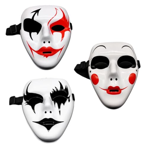 WATIIFUFU 3 Teilige Partymaske, Cosplay Requisite, Dekorative Maske, Kostümmaske, Cosplay Masken, Maske, Cosplay Masken Für Erwachsene, Gesichtsmaske, Kostüm, Maskerade Masken, Halloween von WATIIFUFU