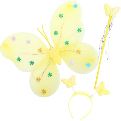 WATIIFUFU Feenkostüm-set Mit 1 Set Schmetterlings-feenflügeln Stirnband Und Batterie Für Jungen- Und Mädchenpartys WATIIFUFU Feenkostüm-set Mit 1 Set Schmetterlings-feenflügeln Stirnband Und Batterie Für Jungen- Und Mädchenpartys von WATIIFUFU