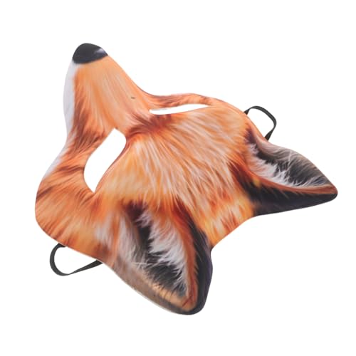 WATIIFUFU Halbgesichts Fuchs Maske Robustes Cosplay Kostüm Zubehör für Halloween Karneval Maskerade Party Erwachsene von WATIIFUFU