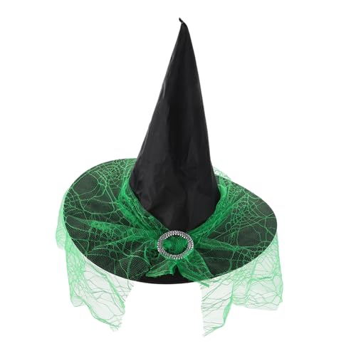 WATIIFUFU Hexenkopfbedeckung für Kostümpartys Bequeme Stilvolle Krempe für Halloween Cosplay Veranstaltungen von WATIIFUFU