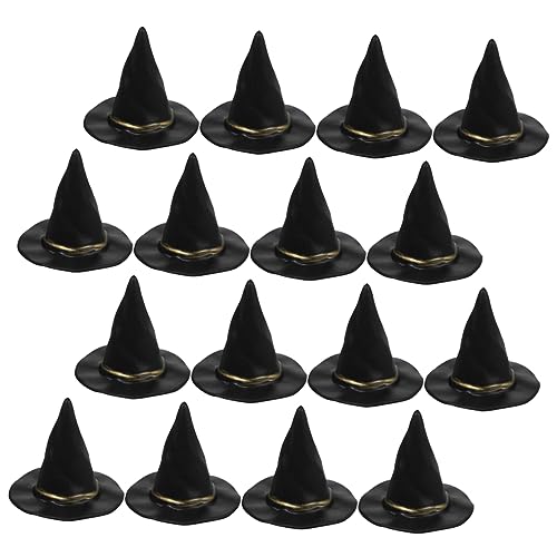 WATIIFUFU Hüte 12er Set Halloween Puppenhaus Dekoration Miniatur Mini Hexen Hut für WATIIFUFU Hüte 12er Set Halloween Puppenhaus Dekoration Miniatur Mini Hexen Hut für von WATIIFUFU