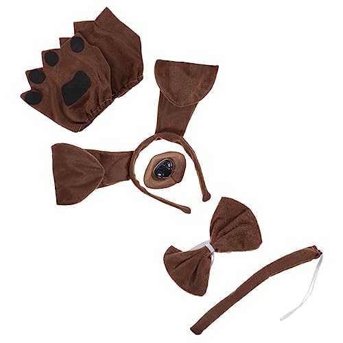 WATIIFUFU Inklusive Party Hündchenkostüm Tragenresistente Fliege Ausführen Accessoire Hundeohren Tierkostümzubehör für Welpenkostüm Cosplay Künstlicher Nase Welpenpfotenhandschuhen Stirnband WATIIFUFU Inklusive Party Hündchenkostüm Tragenresistente Fliege Ausführen Accessoire Hundeohren Tierkostümzubehör für Welpenkostüm Cosplay Künstlicher Nase Welpenpfotenhandschuhen Stirnband von WATIIFUFU