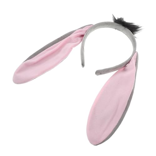 WATIIFUFU Niedliches Eselohren Stirnband für Erwachsene und Leichtes Tier accessoire für Kostüm Cosplay Halloween und Tierpartys Bequemes Kopfband Vielseitig Einsetzbar für von WATIIFUFU
