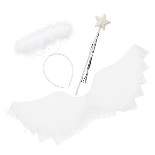 WATIIFUFU Party Kostümzubehör Feenstab Engelsrolle Accessoires Engel Outfit Spielen Kostümprop Cosplay Dress Halo Stirnband Requisiten up Engelsanzug Weißer Requisite Kopfschmuck Weihnachts WATIIFUFU Party Kostümzubehör Feenstab Engelsrolle Accessoires Engel Outfit Spielen Kostümprop Cosplay Dress Halo Stirnband Requisiten up Engelsanzug Weißer Requisite Kopfschmuck Weihnachts von WATIIFUFU