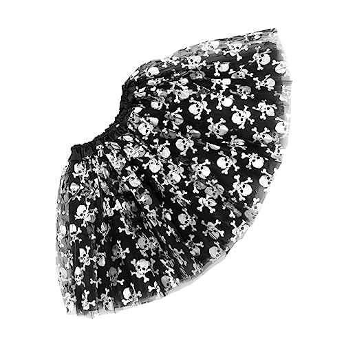 WATIIFUFU Halloween Prop Tutu Rock Silber Skelett Kostüm Tüll Kleid für Party Cosplay Veranstaltungen WATIIFUFU Halloween Prop Tutu Rock Silber Skelett Kostüm Tüll Kleid für Party Cosplay Veranstaltungen von WATIIFUFU