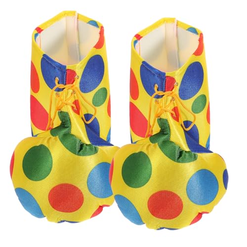 WATIIFUFU Clown-kostümschuhe Für Erwachsene Bunt Gepunktet Clown-anziehschuhe Halloween-party-schuhe WATIIFUFU Clown-kostümschuhe Für Erwachsene Bunt Gepunktet Clown-anziehschuhe Halloween-party-schuhe von WATIIFUFU