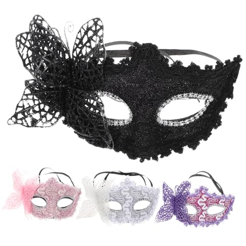 WATIIFUFU Festival Erwachsene Masken 4 Stücke Frauen Masken für Maskerade Dekorative Tanzen Party Prop von WATIIFUFU