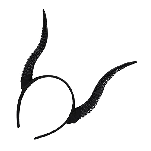 WATIIFUFU Teufelshörner Stirnband Cosplay Zubehör Für Day Dead Halloween Damen Horn Kopfbedeckung von WATIIFUFU