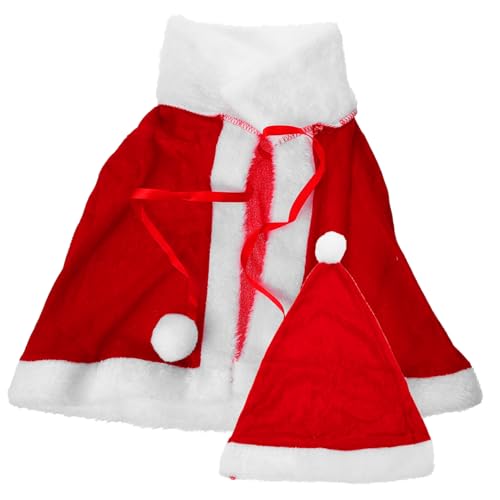 WATIIFUFU Weihnachtsmütze Jungen Party Kind Weihnachtsgeschenke Umhang für für Kostüm Cosplay mit Weihnachtsmann Weihnachtskleidungsset Mädchen Kinder Weihnachtsumhang WATIIFUFU Weihnachtsmütze Jungen Party Kind Weihnachtsgeschenke Umhang für für Kostüm Cosplay mit Weihnachtsmann Weihnachtskleidungsset Mädchen Kinder Weihnachtsumhang von WATIIFUFU