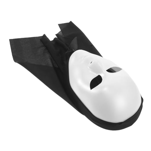 WATIIFUFU Weißes Unisex Vollgesichtsmaske Halloween Masquerade Kostümmaske für Party Street Dance Bühnenauftritte und Themenveranstaltungen von WATIIFUFU