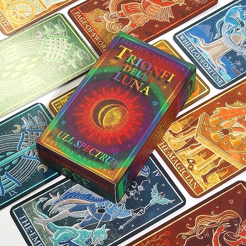 WATSKY Trionfi Della Luna Vollspektrum Tarot - Magisches und geheimnisvolles Tarot-Deck für Anfänger ab 21 Jahren von WATSKY