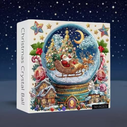 Weihnachten Kristallball Jigsaw Puzzles, Weihnachten herausfordernd Puzzle für Erwachsene und Anfänger, Santa 's Snow Village Puzzle Familie Aktivität Spiele für Heimdekor Geschenke Weihnachten Kristallball Jigsaw Puzzles, Weihnachten herausfordernd Puzzle für Erwachsene und Anfänger, Santa 's Snow Village Puzzle Familie Aktivität Spiele für Heimdekor Geschenke von WAVVYNE