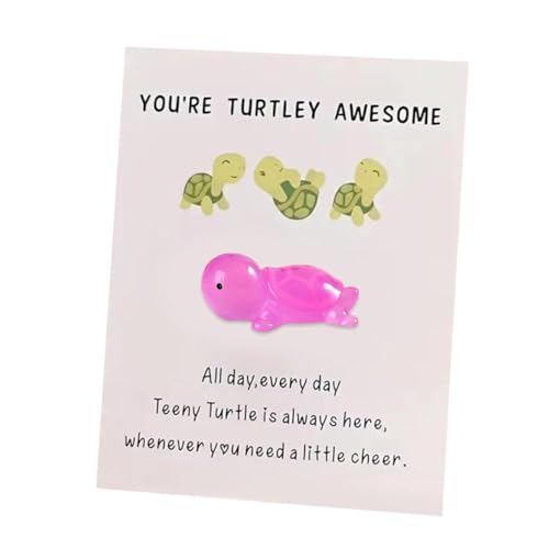 WAXCMXYH 1 Set "You're Turtley Awesome Valentines Best Turtle" mit Karten, Valentinstagsparty-Geschenk, Schulklasse, für Kinder, Austauschschildkröten, Dankeskarte, Taschengrußgeschenk von WAXCMXYH
