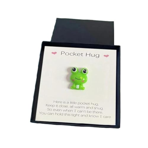 WAXCMXYH Pocket Hug Heart Hug Love Token Geschenk Frosch für Mutter Karte Herz Pocket Andenken Guten Tag Thanksgiving Geschenk Tag Mütter R1O8 Glück von WAXCMXYH
