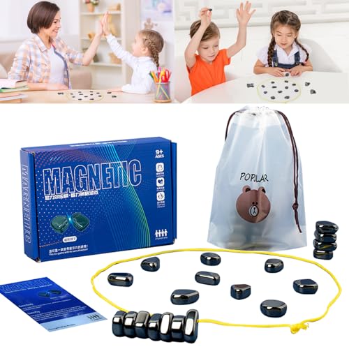 Magnetisches Kinderschachspielzeug,Schachbrett Magnetisch Magnetisches Schachspiel mit Spielseil,Magnetspiel Spiel,Magnetic Schachspiel,Magnetisches Schachspiel für Kinder und Erwachsene (C) von WAYBWZDQ