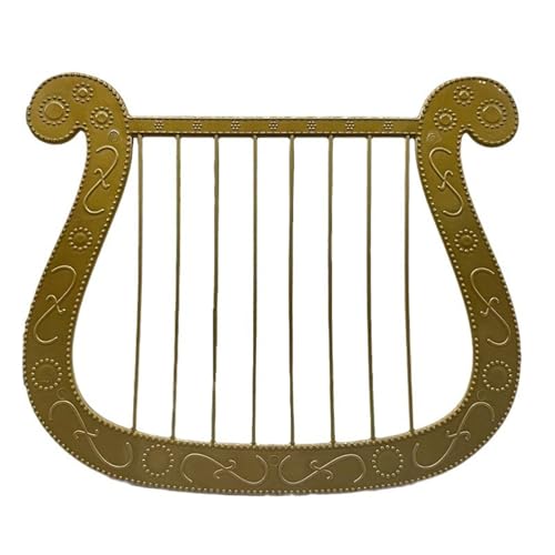 WAZUBC Simulation Harfe Modell, Engel Harfe Halloween Kostüm Zubehör Cosplay Maskerade Charakter Dress Up (Grün) von WAZUBC