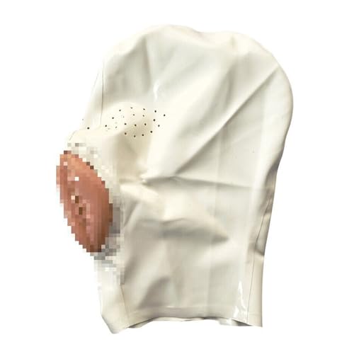WBAODAN Vollkopf Gummi Gesichts Maske Halloween Partymaske Reißver Schluss Hinten und Atemöffnung(Size:S-63CM) von WBAODAN