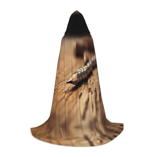 Bleistifte L bedruckter Halloween-Zauberer-Umhang, Motto-Party-Kostüm, Erwachsene/Jugend-Cosplay-Umhang, Größen S, M, L von WBQLSL
