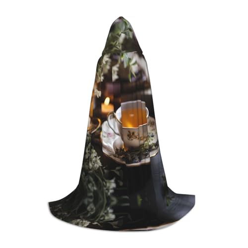 Fine Tea Bowl S Printed Halloween Wizard Cape | Themed Party Costume | Adult/Youth Cosplay Cape | Sizes S M L von WBQLSL