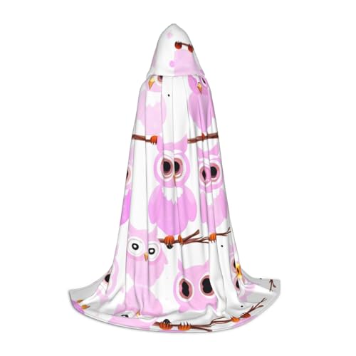 Halloween-Zauberer-Umhang mit süßer Eule, bedruckt, Motto-Party-Kostüm, Erwachsene/Jugend-Cosplay-Umhang, Größen S, M, L Halloween-Zauberer-Umhang mit süßer Eule, bedruckt, Motto-Party-Kostüm, Erwachsene/Jugend-Cosplay-Umhang, Größen S, M, L von WBQLSL