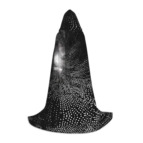 Mosaik Leuchtende Punkte L Gedruckt Halloween Zauberer Umhang | Motto-Party-Kostüm | Erwachsene/Jugendliche Cosplay Umhang | Größen S, M, L von WBQLSL