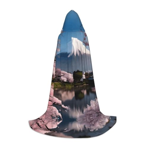 Mt. Fuji im frühen Frühling, S-bedruckter Halloween-Zauberer-Umhang, Motto-Party-Kostüm, Erwachsene/Jugend-Cosplay-Umhang, Größen S, M, L Mt. Fuji im frühen Frühling, S-bedruckter Halloween-Zauberer-Umhang, Motto-Party-Kostüm, Erwachsene/Jugend-Cosplay-Umhang, Größen S, M, L von WBQLSL