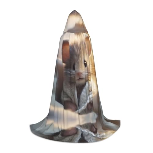 Nerdy Mouse Boy L Printed Halloween Wizard Cape | Motto-Party Costume | Adult/Youth Cosplay Cape | Sizes S M L von WBQLSL