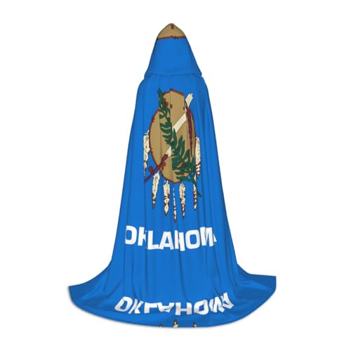 Oklahoma Staatsflagge S, bedruckter Halloween-Zauberer-Umhang, Motto-Party-Kostüm, Erwachsene/Jugend-Cosplay-Umhang, Größen S, M, L Oklahoma Staatsflagge S, bedruckter Halloween-Zauberer-Umhang, Motto-Party-Kostüm, Erwachsene/Jugend-Cosplay-Umhang, Größen S, M, L von WBQLSL